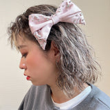 Big Ribbon Barrette Pink