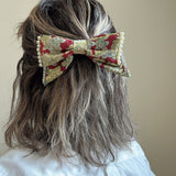 Big Ribbon Barrette Red