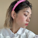 Slender Headband Pink Silver