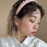 Slender Headband Pale Pink Pearl