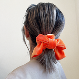 Carrot Orange Ribbon Scrunchie