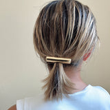 Gold Metal Square Barrette