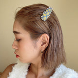 Hair Pin Blue Gold 