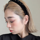 Slender Headband Velor Black