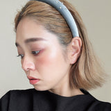 Slender Headband Velor Silver