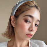 OG Headband Velour Silver