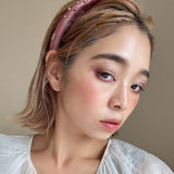 Slender Headband Velor Wine Pink