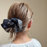 Patchwork Scrunchie Blue