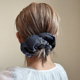 Patchwork Scrunchie Blue