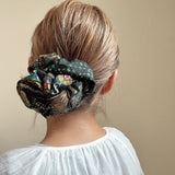 Patchwork Scrunchie Green