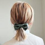 Green PU Leather Ribbon Pony