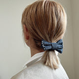 Denim Ribbon Pony