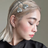 Metal Silver Heart Studs Hair Pin