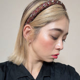 Slender Headband Wine Silver