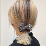 Navy Pearl Ribbon Pony