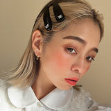 Eco Black Leather Hair Pin