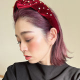 OG Turban Headband Red Gold