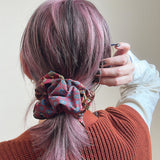 Patchwork Scrunchie Red