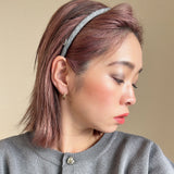 Tight Headband Grey Wool No Studs