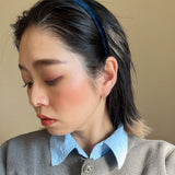 Tight Headband Velour Blue