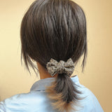 Riboon Mini Scrunchie Grey Silver