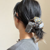 Patchwork Scrunchie Grey