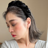OG Headband Velour and Silk Braid