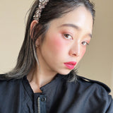 Frills Brown Tweed Headband No Studs
