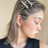 Dot Silver 2pcs Hair Clip