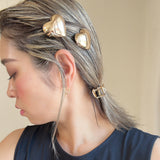 Big Gold Heart Hair Clip