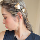 Big Gold Heart Hair Clip