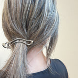 Wave Silver Hair Clip