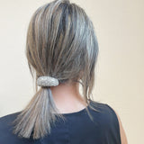 Half Moon Full Studs Silver Pony