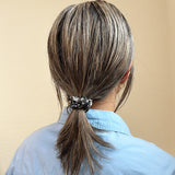 Silk Pony Grey Black Flower