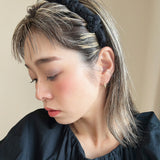Gather Headband Black Lace