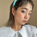 Gather Headband Silk Blue