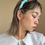 Gather Headband Silk Blue