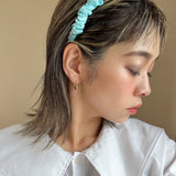 Gather Headband Silk Blue