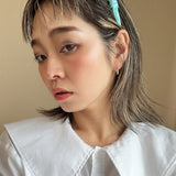 Gather Headband Silk Blue