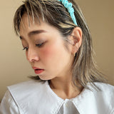 Gather Headband Silk Blue
