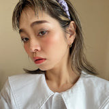 Gathered Headband Silk Lavender