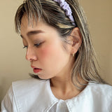 Gathered Headband Silk Lavender