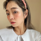 Gather Headband Silk Pink