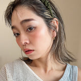 Gathered Headband Silk Olive