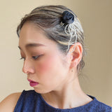 Black Rose Hair Clip