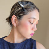 Black Silver Hair Clip (2pcs)