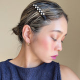 Black Mini Pearl Hair Clip (2pcs)