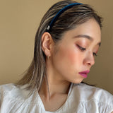 Tight Headband Navy Velour No Studs