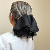 Big Frills Scrunchie Black