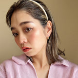 Tight Headband Eco Beige Leather No Studs